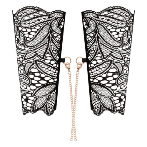 Rosy Gold - nyakörv és csuklópántok (fekete)