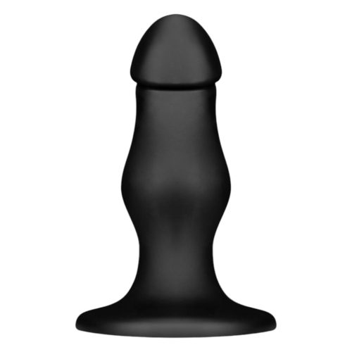 BUTTR FIM-92 - tapadótalpas anál dildó (fekete)