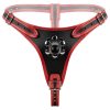 Easytoys - felcsatolható alsó tripla dildóval (fekete)