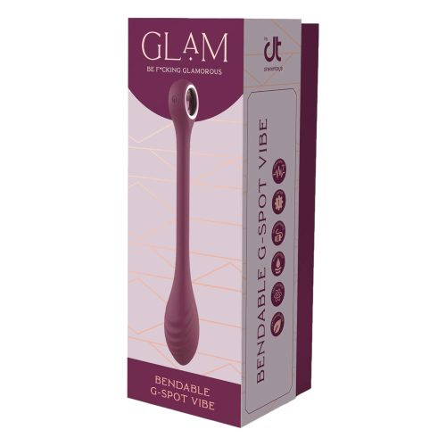 Glam - akkus, vízálló alakítható G-pont vibrátor (lila)