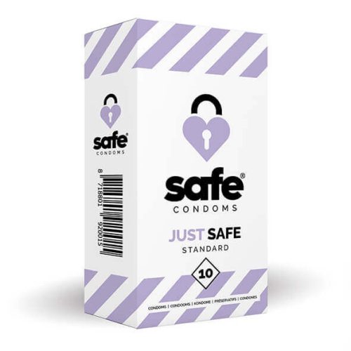 SAFE Just Safe - standard, vaníliás óvszer (10db)