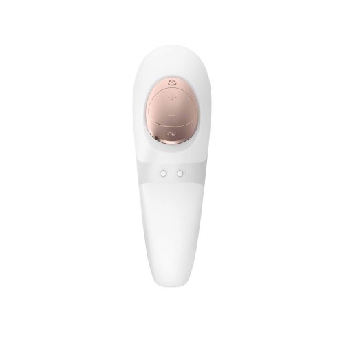 Satisfyer Pro 4 Couples - akkus csiklóizgatós párvibrátor (fehér)