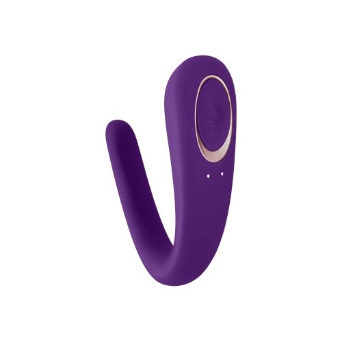 Satisfyer Double Classic - vízálló, akkus párvibrátor (lila)