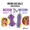 FEELZTOYS Twisty - akkus, rádiós, vízálló, forgó vibrációs tojás (lila)