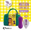 FEELZTOYS Twisty - akkus, rádiós, vízálló, forgó vibrációs tojás (lila)