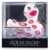 My Duckie Romance 2.0 - csókos kacsa vízálló csiklóvibrátor (fehér-pink)