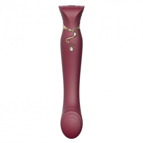 ZALO Queen - Okos akkus impulzushullámos G-pont- és csiklóvibrátor (borvörös)