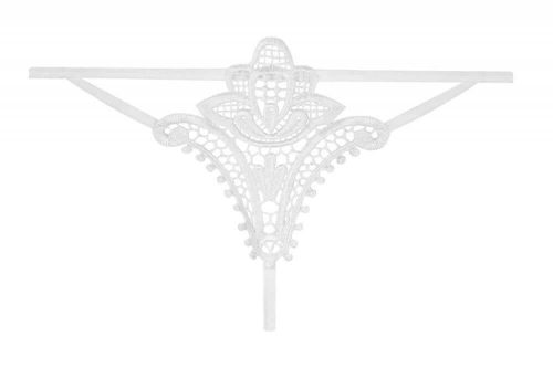 Obsessive Luiza - tulipános tanga (fehér)