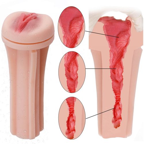 Tracy's Dog 3D Stroker - élethű műpunci maszturbátor tokban (fekete-natúr)